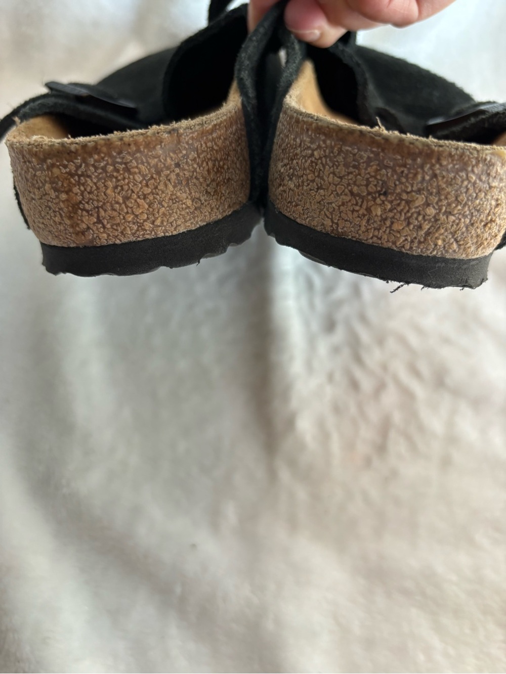 Birkenstock Boston Suede Clogs Black Size 39 / 8W 6M - Picture 12 of 16